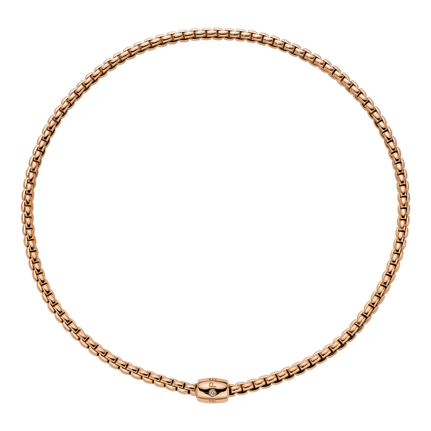 FOPE Eka Flex'it D-Link Rose Gold and Diamond Necklace | Maison Birks